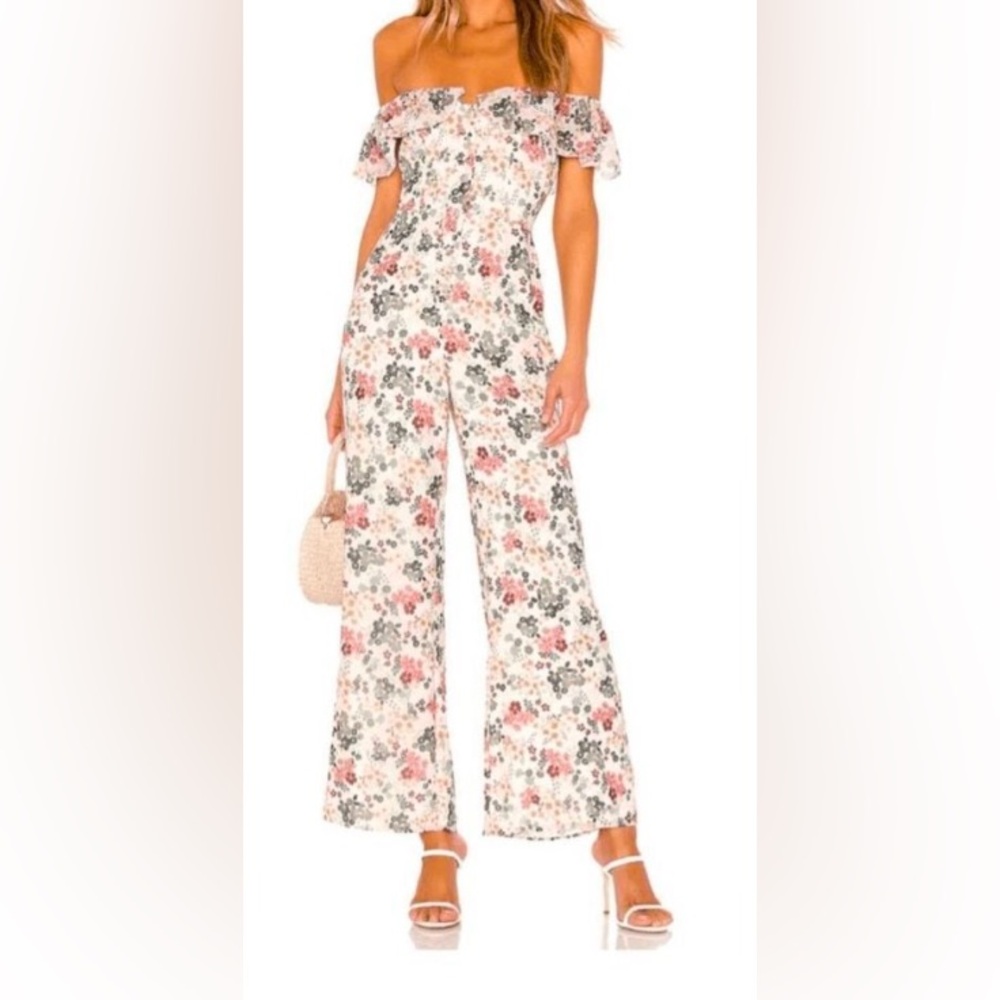 Tularosa Waverly jumpsuit, fully lined, non-slip off shoulder design, Size XS